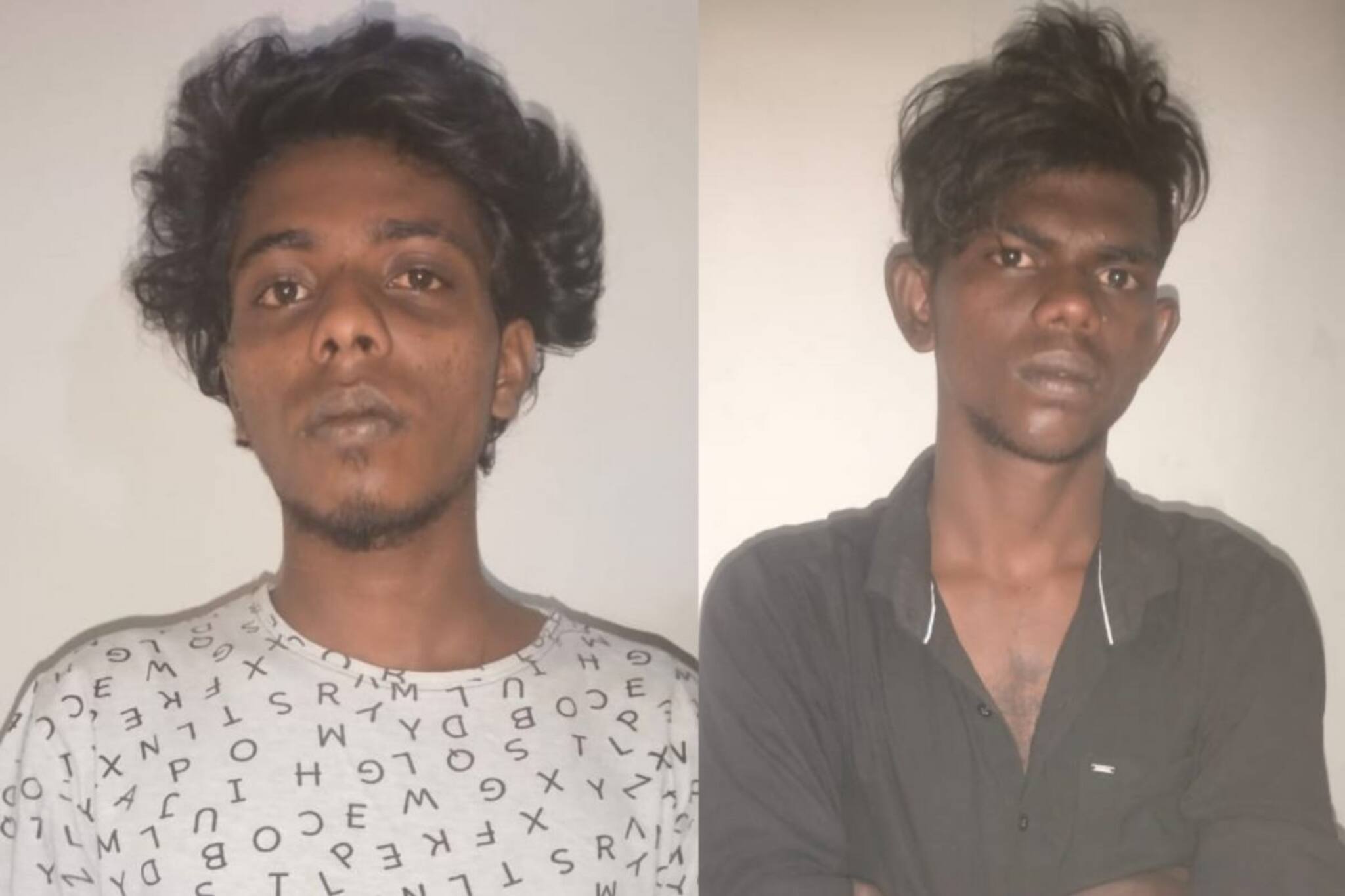 കഞ്ചാവ് ലഹരിയിൽ മൂന്നുപേരെ അരിവാൾ കൊണ്ട് വെട്ടി; പൊലീസിനെ ഭീഷണിപ്പെടുത്തി; രണ്ടുപേർ പിടിയിൽ