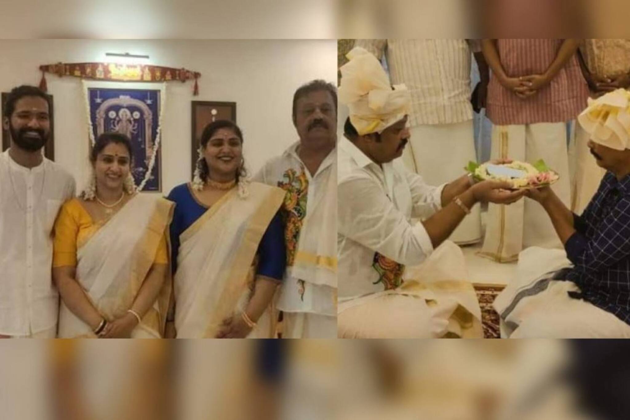 സുരേഷ് ഗോപിയുടെ മകള്‍ ഭാഗ്യയ്ക്ക് മാംഗല്യം; വിവാഹ നിശ്ചയം കഴിഞ്ഞു