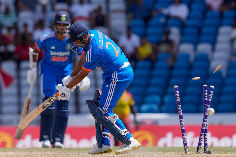 kuldeep yadav, ind vs wi photos