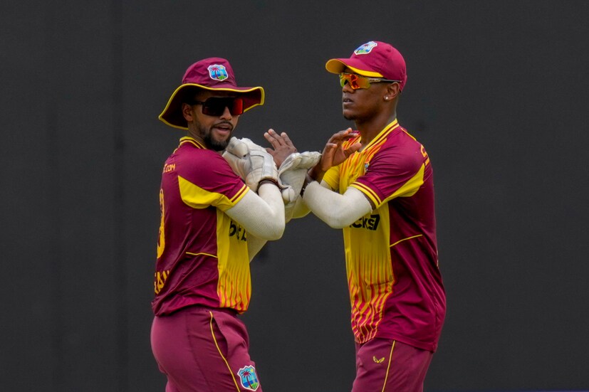 Nicholas Pooran won the player of the match award after his blistering knock of 67 runs in 40 balls put the West Indies in a commanding position. (AP Photo/Ramon Espinosa)