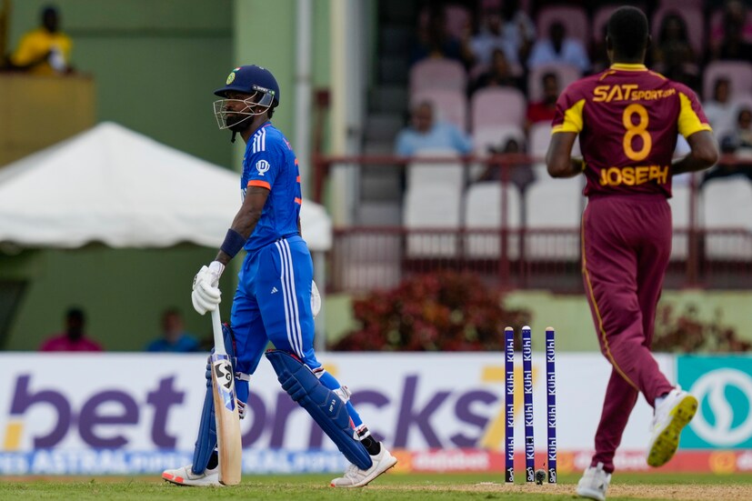 Following captain Hardik Pandya's dismissal, India's inning completely fell apart, Arshdeep Singh and Axar Patel as well as Ravi Bishnoi helped India to a respectable total of 152/7. (AP Photo)