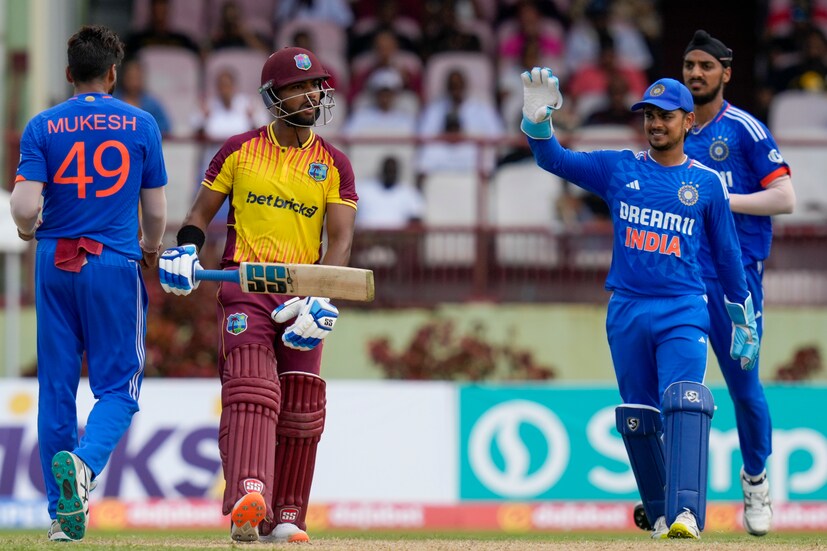 Once Nicholas Pooran was dismissed, West Indies suddenly looked extremely shaky as they lost four wickets in just five runs. (AP Photo)