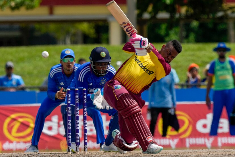 Opting to bat, West Indies posted 178 for 8, riding on a half-century by Shimron Hetmyer (61) and Shai Hope's 29-ball 45 and a late cameo by Odean Smith (15 not out).