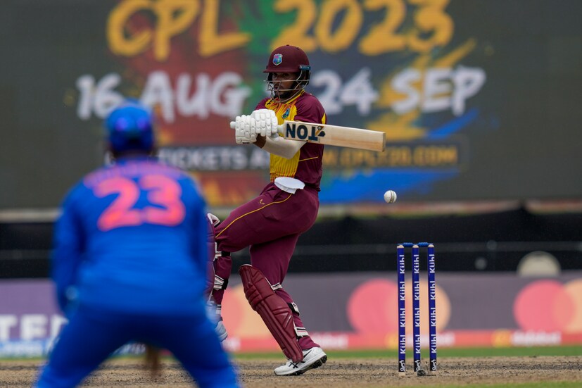 Nicholas Pooran and Brandon King's century stand partnership helped turn the tide in West Indies' favour and negated the Indian bowlers' threat completely. (AP Photo)