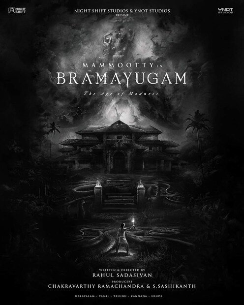  കൊച്ചിയിലും ഒറ്റപ്പാലത്തുമായാണ്'ഭ്രമയുഗം' ചിത്രീകരിക്കുന്നത്. ചിത്രത്തില്‍ മമ്മൂക്ക ഒരു വില്ലന്‍ പരിവേഷമുള്ള കഥാപാത്രത്തെ അവതരിപ്പിക്കുമെന്ന് റിപ്പോര്‍ട്ടുകള്‍ വന്നിരുന്നു. 