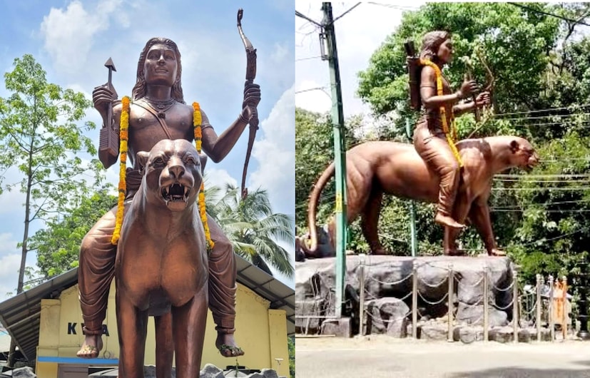  പത്തനംതിട്ട: ശബരിമലയിലെത്തുന്ന ലക്ഷോപലക്ഷം തീര്‍ത്ഥാടകര്‍ക്ക്  ആരാധനാ പീഠമായി അയ്യപ്പ ശില്‍പം. അമ്പും വില്ലുമേന്തിയ പുലിവാഹനനായ അയ്യപ്പന്‍റെ ശില്‍പമാണ് പമ്പാ ത്രിവേണിയില്‍ സ്ഥാപിച്ചിരിക്കുന്നത്.