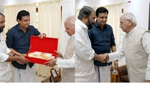 ഇത്തവണ  ഗവർണറെ  ഓണാഘോഷത്തിന്  ക്ഷണിക്കാൻ രണ്ട് മന്ത്രിമാർ രാജ്ഭവനിൽ; ഓണക്കോടിയും സമ്മാനിച്ചു