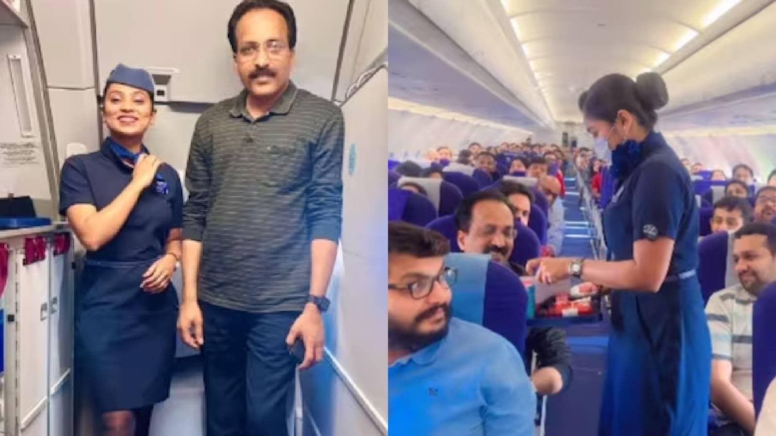 ISRO Chairman S Somnath – Warm Welcome on IndiGo Flight