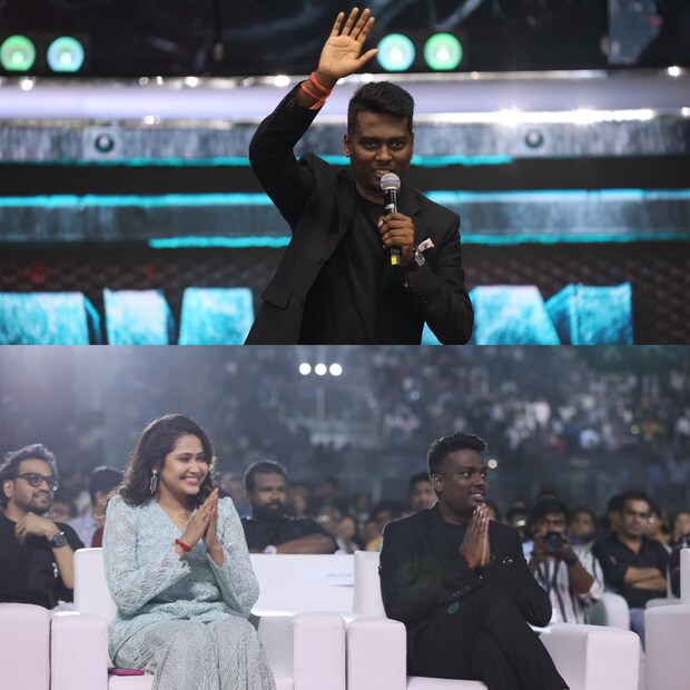  മൈക്കെടുത്ത് സംസാരിച്ച് തുടങ്ങിയ അറ്റ്ലി മുന്‍പ് ശങ്കറിന്‍റെ സംവിധാന സഹായി ആയി പ്രവര്‍ത്തിച്ചിരുന്നപ്പോള്‍ ഉള്ള ഒരു സംഭവം എല്ലാവരോടുമായി പറഞ്ഞു. യന്തിരന്‍ സിനിമയുടെ ജോലിക്കായി സുഹൃത്തും മറ്റൊരു സംവിധാന സഹായിയുമായ ആദം ദാസിനൊപ്പം മുംബൈയിലെത്തി.