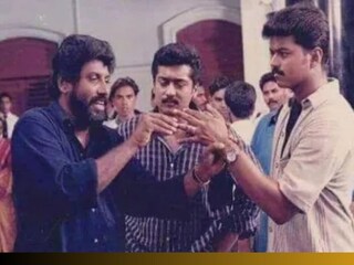 ഫ്രണ്ട്സ് സിനിമയുടെ ചിത്രീകരണത്തിനിടെ സിദ്ധിഖും സൂര്യയും വിജയും