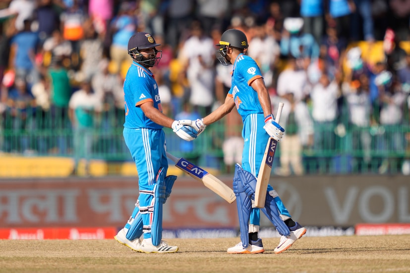 Earlier, Rohit Sharma and Shubman Gill smashed fifties, stitching together a 121-run stand as India were invited to bat first by Babar Azam.