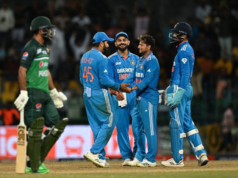 Apart from Kuldeep's five-wicket haul, Jasprit Bumrah got the early wicket of Imam-ul-Haq, Hardik Pandya removed Babar Azam and Shardul Thakur got Mohammad Rizwan.