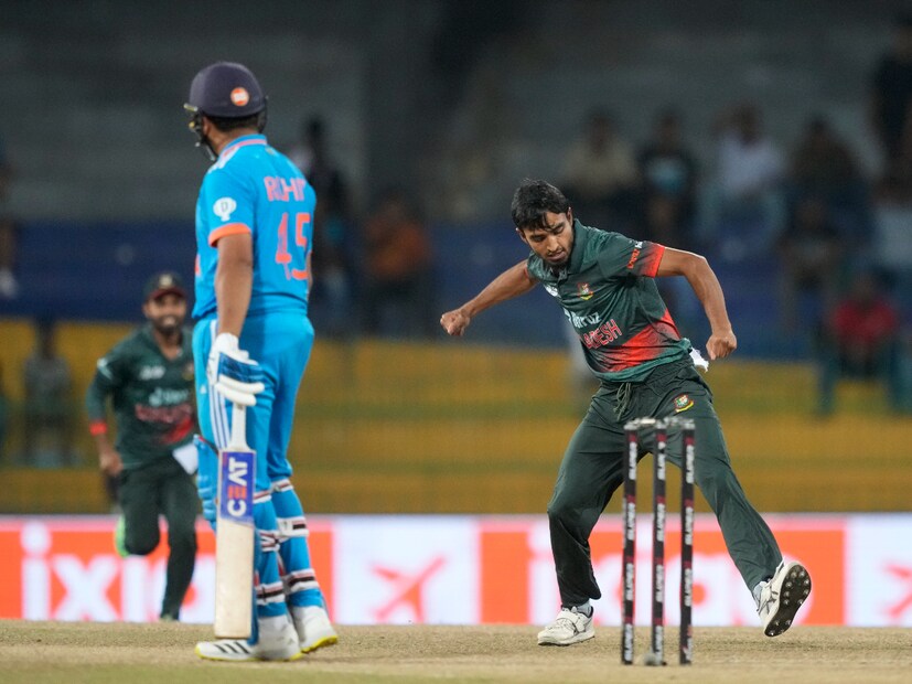 Tanzim hasan Sakib gave Bangladesh the early belief in their inning as the youngster dismissed Rohit and Tilak on his ODI debut and he was very impressive throughout.