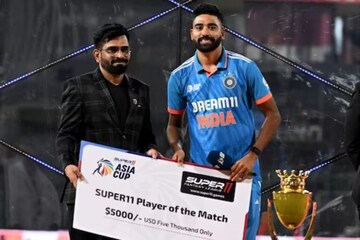 പ്ലെയർ ഓഫ് ദ മാച്ച് സമ്മാനത്തുക ഗ്രൗണ്ട്‌സ്റ്റാഫിന്; ഹൃദയം കവർന്ന് സിറാജ്