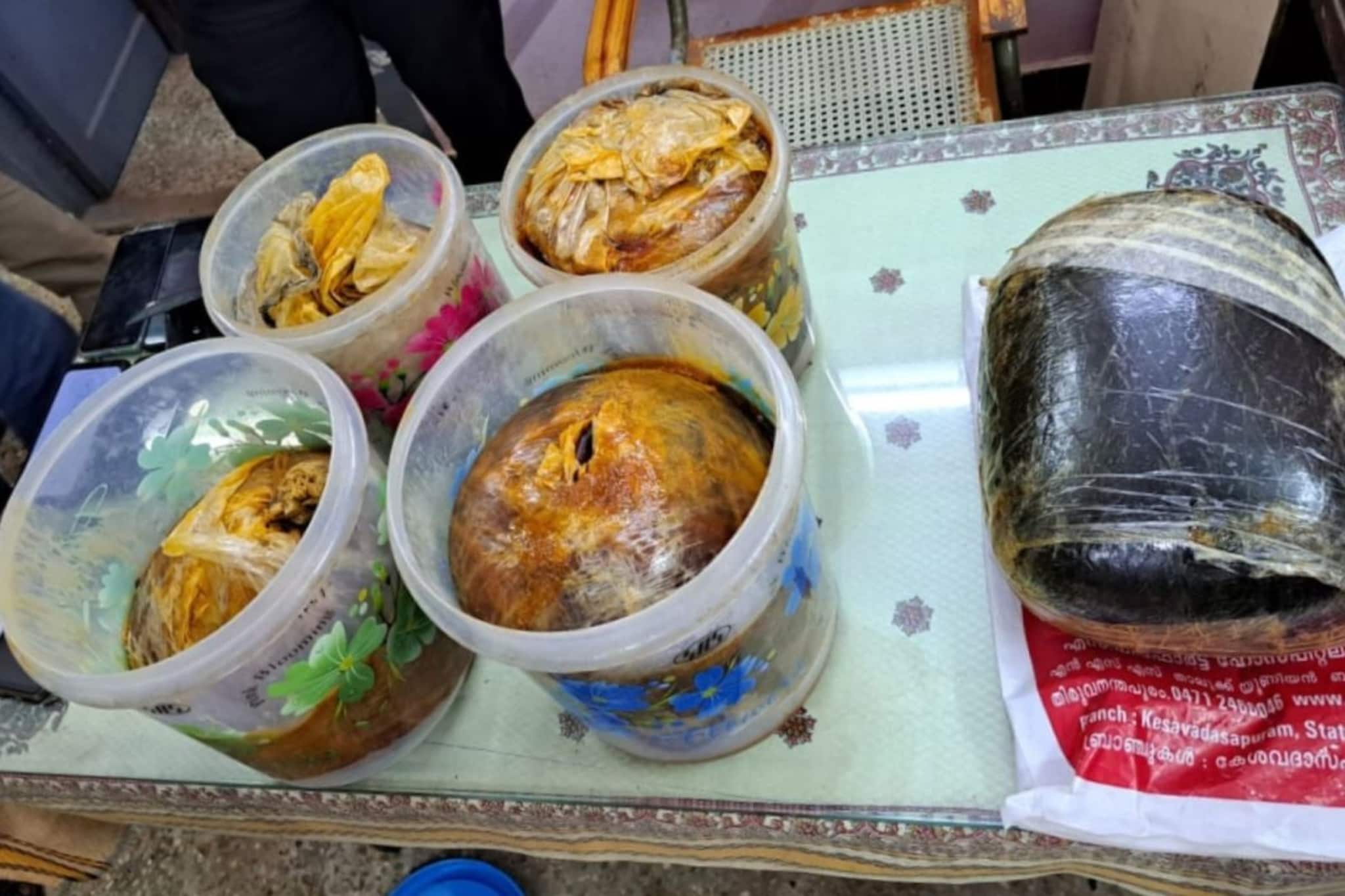 36 കോടിയുടെ തിമിംഗല ഛർദിയുമായി ആറ് മലയാളികൾ മാർത്താണ്ഡത്ത് പിടിയിൽ