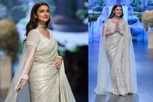 സാരിയും സിന്ദൂരവും അണിഞ്ഞ്  സുമംഗലിയായി റാമ്പില്‍ ചുവടുവച്ച് പരിണീതി ചോപ്ര