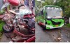 ചങ്ങനാശേരിയില്‍ സ്വകാര്യ ബസും കാറും കൂട്ടിയിടിച്ച് 5 പേര്‍ക്ക് പരിക്ക്