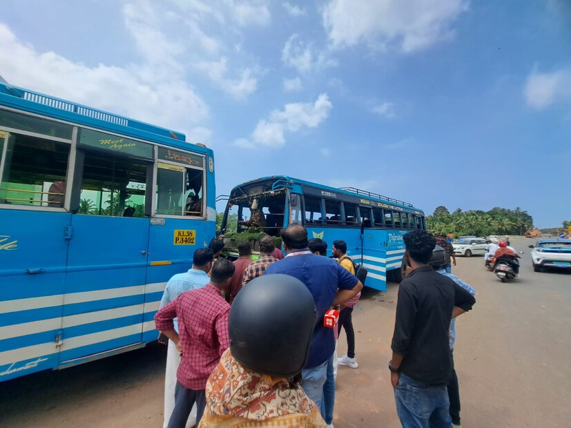  അപകടത്തിന്റെ ഭീകരത ഈദൃശ്യങ്ങളില്‍ വ്യക്തമാണ്. തൊട്ടുപിറകില്‍ ബസ് വരുന്നത് കണ്ട് ജീമ തിരിഞ്ഞുനോക്കുന്നതും പിന്നാലെ ബസ് ഇടിച്ചുകയറുന്നതും ദൃശ്യങ്ങളില്‍ കാണാം.