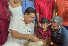 'ഹരിശ്രീ ഗണപതയെ നമഃ'; കണ്ണൂരിൽ കുരുന്നുകൾക്ക് ആദ്യാക്ഷരം പകർന്ന് നൽകി സ്പീക്കർ എ.എൻ.ഷംസീർ