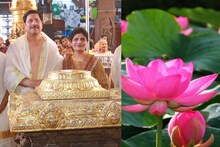 ഗുരുവായൂർ ക്ഷേത്രത്തിൽ ദക്ഷിണ റെയിൽവേ ജനറൽ മാനേജർക്ക് താമരപ്പൂവ് കൊണ്ട് തുലാഭാരം