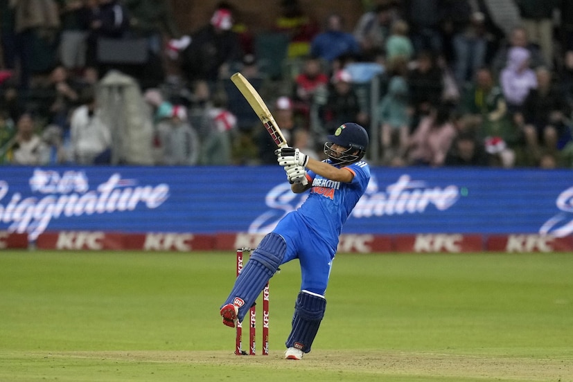 Rinku Singh managed to bring up his maiden half-century in international cricket as well. (Image: AP)