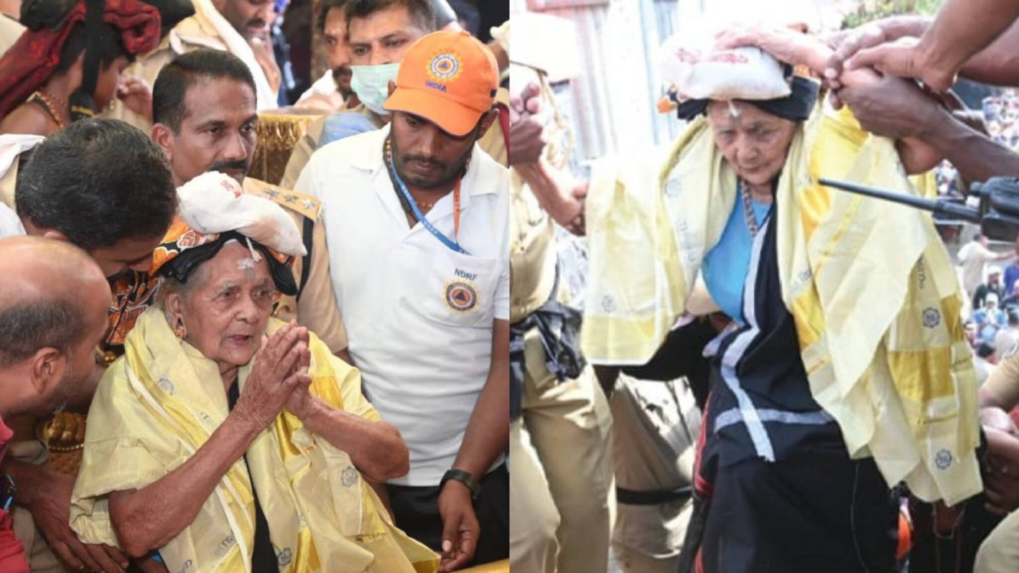 നൂറാം വയസ്സില്‍ അയ്യപ്പനെ കാണാന്‍ ആദ്യമായി പതിനെട്ടാം പടി ചവിട്ടി പാറുക്കുട്ടിയമ്മ