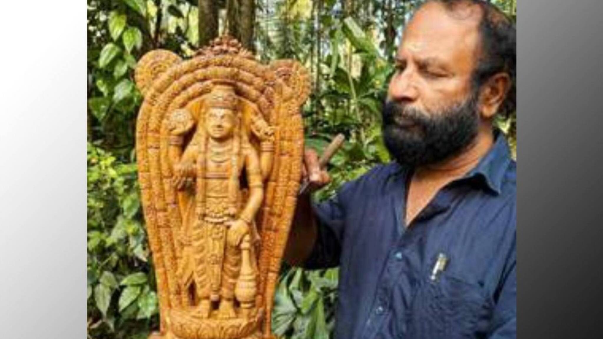 ഗുരുവായൂരിലെത്തുന്ന പ്രധാനമന്ത്രിക്ക് ദേവസ്വം സമ്മാനിക്കുന്നത് തേക്കിൽ തീർത്ത ഗുരുവായൂരപ്പന്‍റെ ശിൽപം