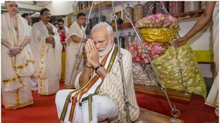 2019ൽ നരേന്ദ്ര മോദി ഗുരുവായൂരിലെത്തിയപ്പോൾ 