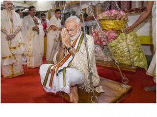 2019ൽ നരേന്ദ്ര മോദി ഗുരുവായൂരിലെത്തിയപ്പോൾ 