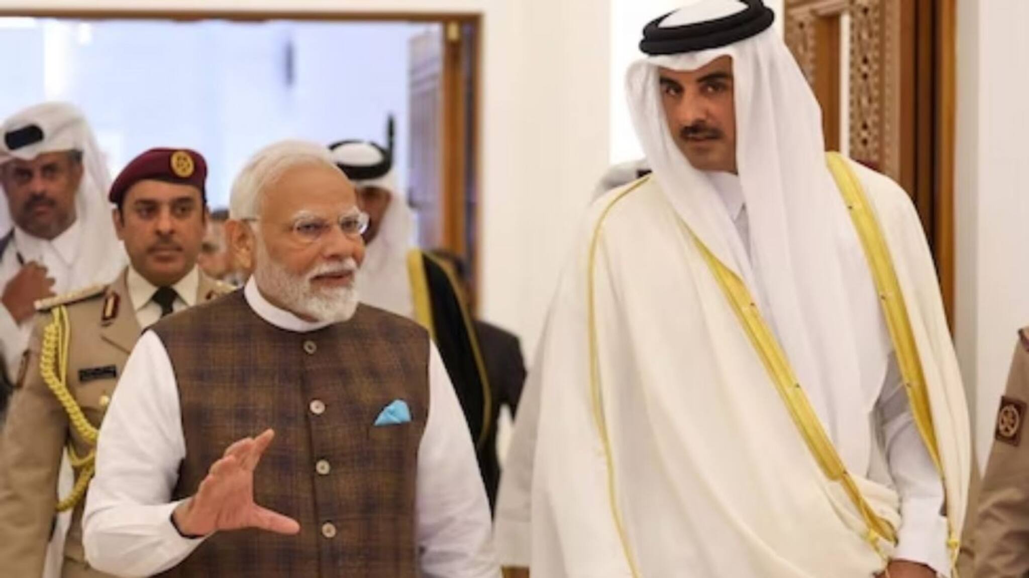 ഇന്ത്യൻ നാവികരെ മോചിപ്പിച്ചതിന് ഖത്തർ അമീറിനോട് നന്ദി പറഞ്ഞ് പ്രധാനമന്ത്രി നരേന്ദ്ര മോദി