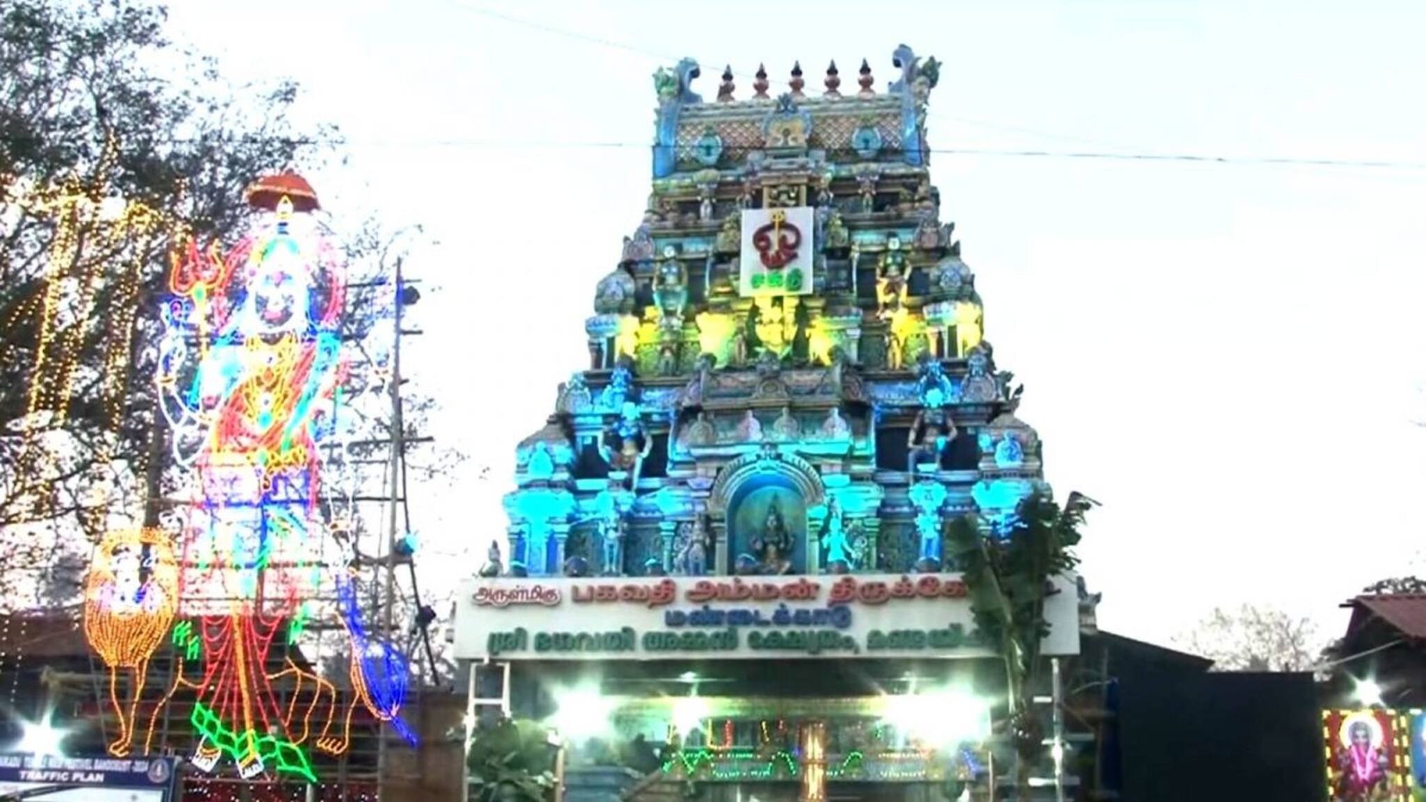 മണ്ടയ്ക്കാട് ഭഗവതി ക്ഷേത്രത്തിൽ കൊട ഉത്സവത്തിന് കൊടിയേറി