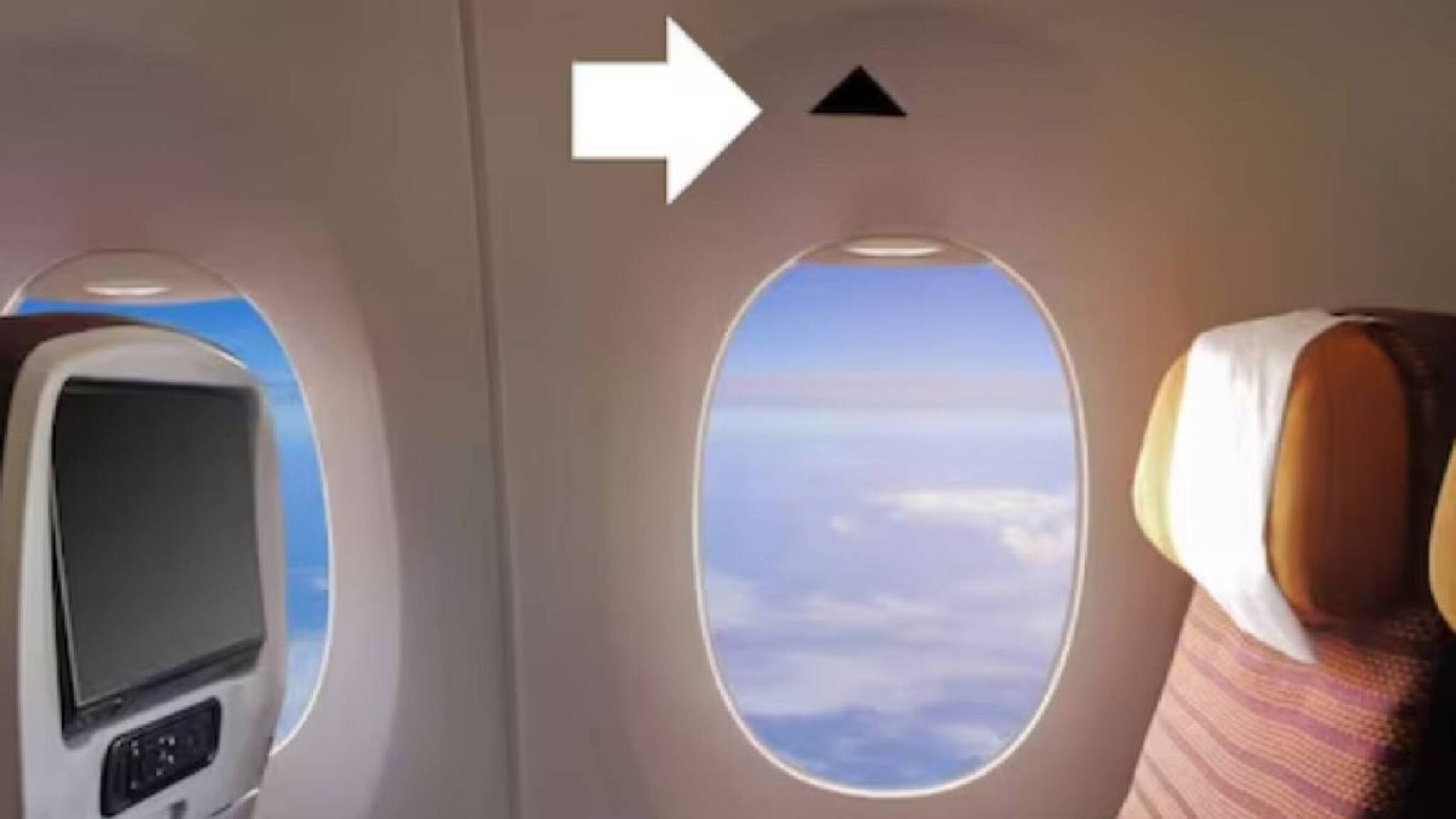 വിമാനങ്ങളിൽ ചില സീറ്റുകളിൽ കാണുന്ന കറുത്ത ത്രികോണാകൃതിയിലുള്ള അടയാളം എന്തിന്