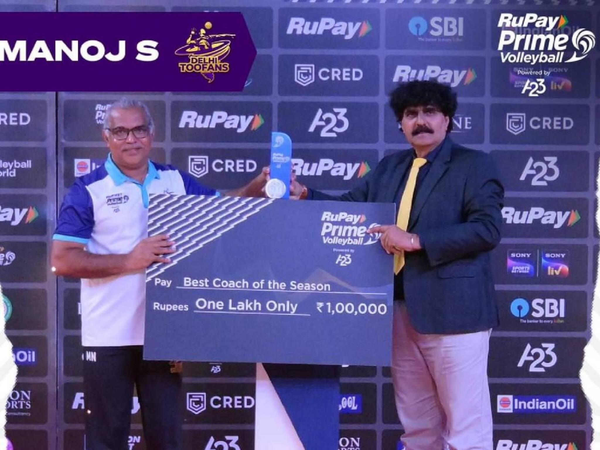 മലയാളി പരിശീലകന്റെ ഡൽഹി തൂഫാൻസിനോട് പൊരുതി കാലിക്കറ്റ് ഹീറോസിന് കന്നി പ്രൈം വോളിബോൾ ലീഗ് കിരീടം നേടി