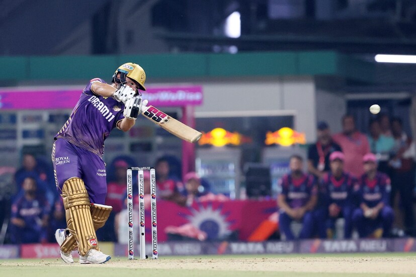 Rinku Singh gave the side a strong finish scoring 20 runs in 9 balls as KKR set a target of 224 runs. (Sportzpics)