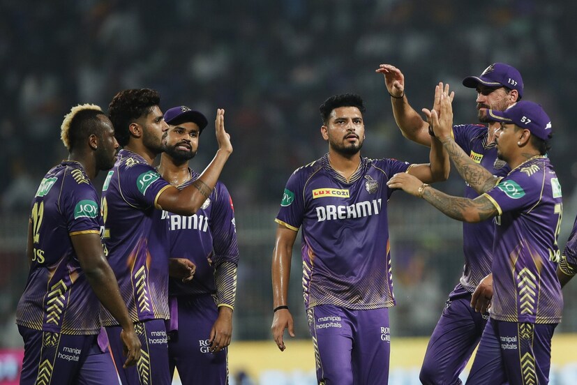 Harshit Rana was able to strike twice getting the big wickets of both Sanju Samson and Riyan Parag to keep the home side in front. (Sportzpics)