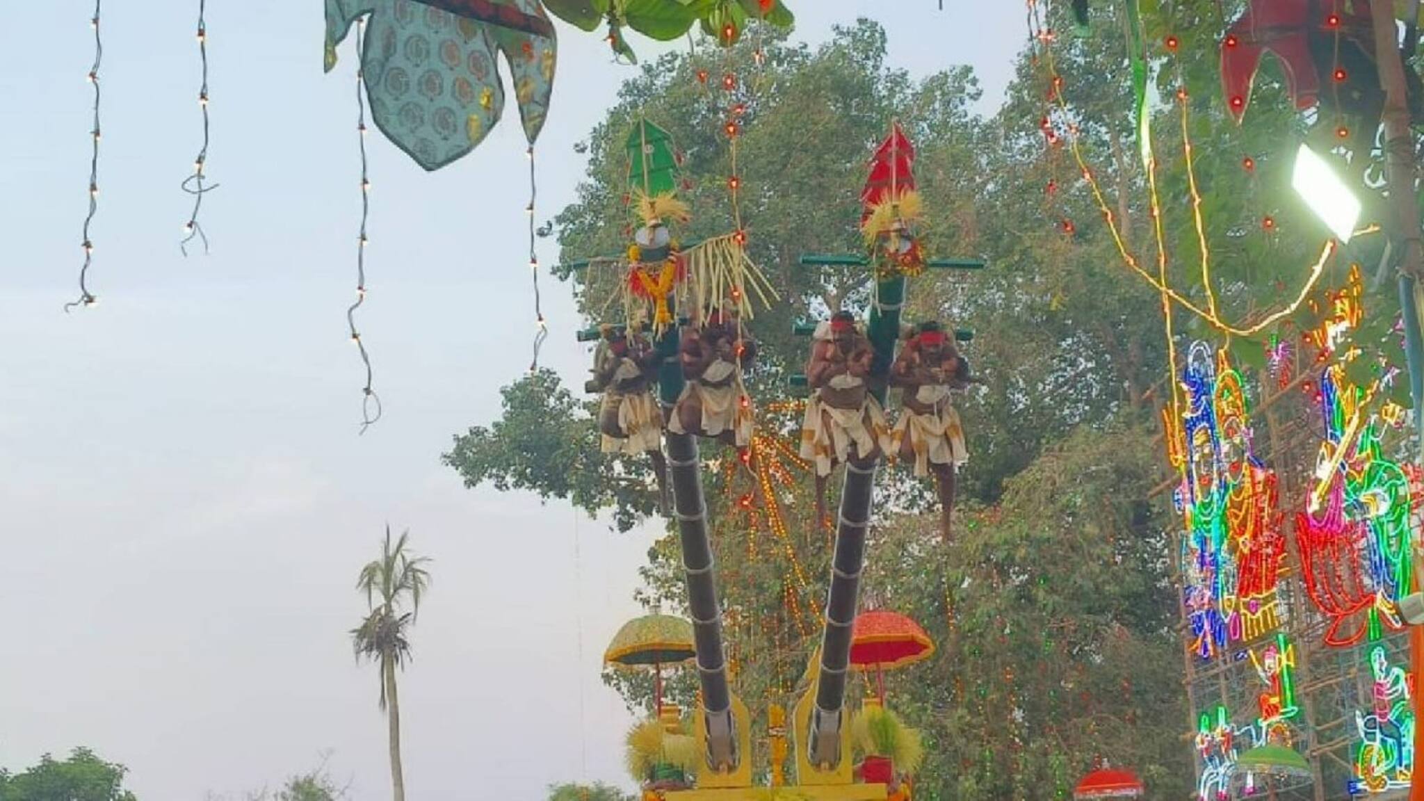 മീനബ്ഭരണി: ചരിത്രപ്രസിദ്ധമായ കൊല്ലങ്കോട് നേർച്ച തൂക്കം ഇന്ന്