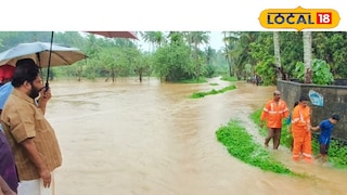കനത്ത മഴയിൽ, നാവായിക്കുളത്ത് നിന്നുള്ള ദൃശ്യം 