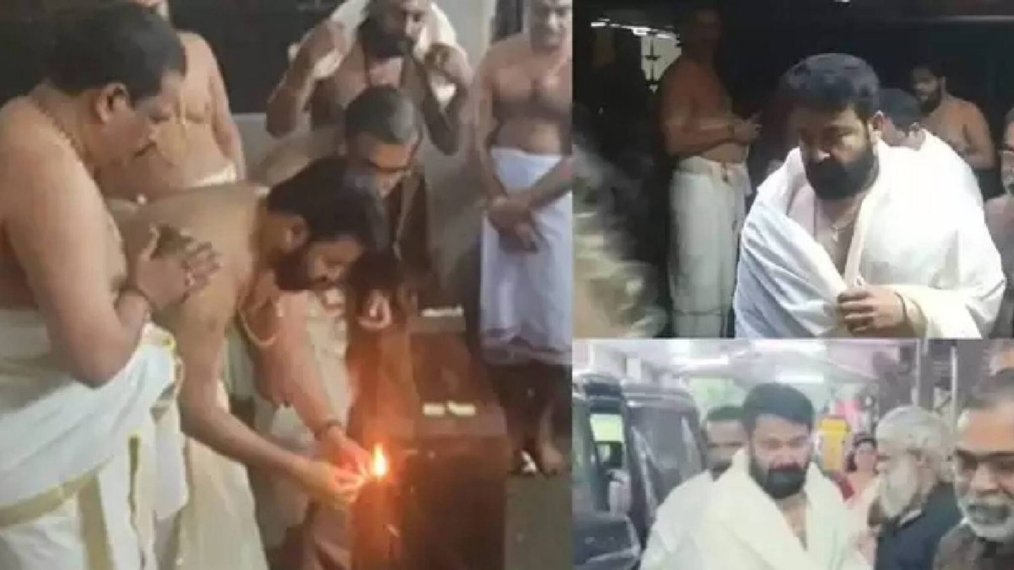 കണ്ണൂർ മാമാനിക്കുന്ന് ഭഗവതിയെ തൊഴുത് മോഹൻലാൽ; ദോഷങ്ങളും മാർഗതടസങ്ങളും അകറ്റാൻ വഴിപാട് നടത്തി