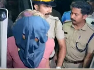 പ്രതിയെ പോലീസ് പിടികൂടിയപ്പോൾ
