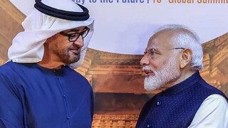 യുഎഇ പ്രസിഡൻ്റ് ഷെയ്ഖ് മുഹമ്മദ് ബിൻ സായിദ് അൽ നഹ്യാനൊപ്പം നരേന്ദ്ര മോദി യുഎഇ പ്രസിഡൻ്റ് ഷെയ്ഖ് മുഹമ്മദ് ബിൻ സായിദ് അൽ നഹ്യാനൊപ്പം നരേന്ദ്ര മോദി