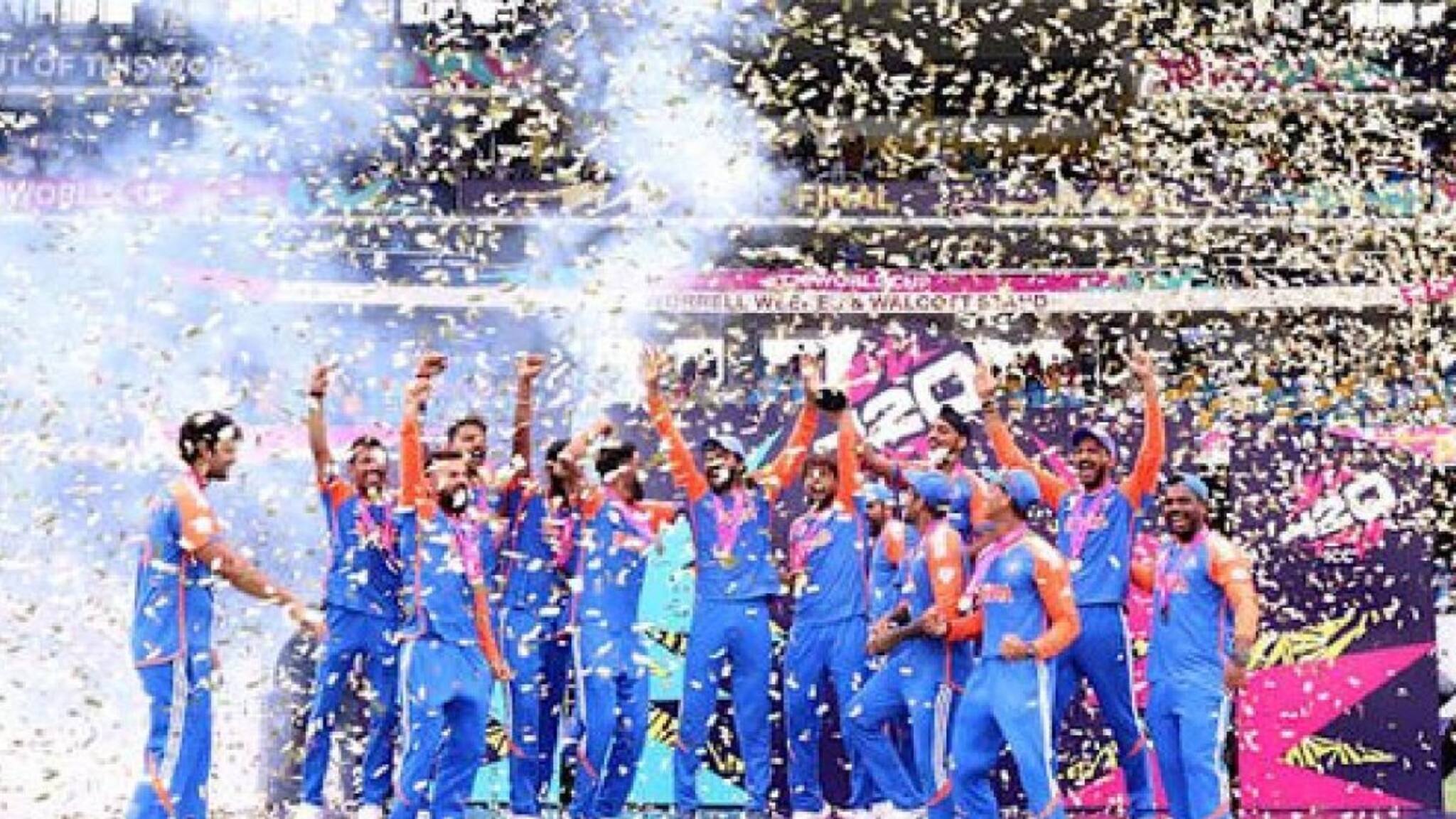 ടി20 ലോകകപ്പ് കിരീടം  നേടിയ ഇന്ത്യന്‍ ടീമിന് 125 കോടി രൂപ ബിസിസിഐ പാരിതോഷികം