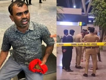 പ്രതി രമേഷ്, സംഭവസ്ഥലം പൊലീസ് സന്ദർശിക്കുന്നു (വലത്ത്)