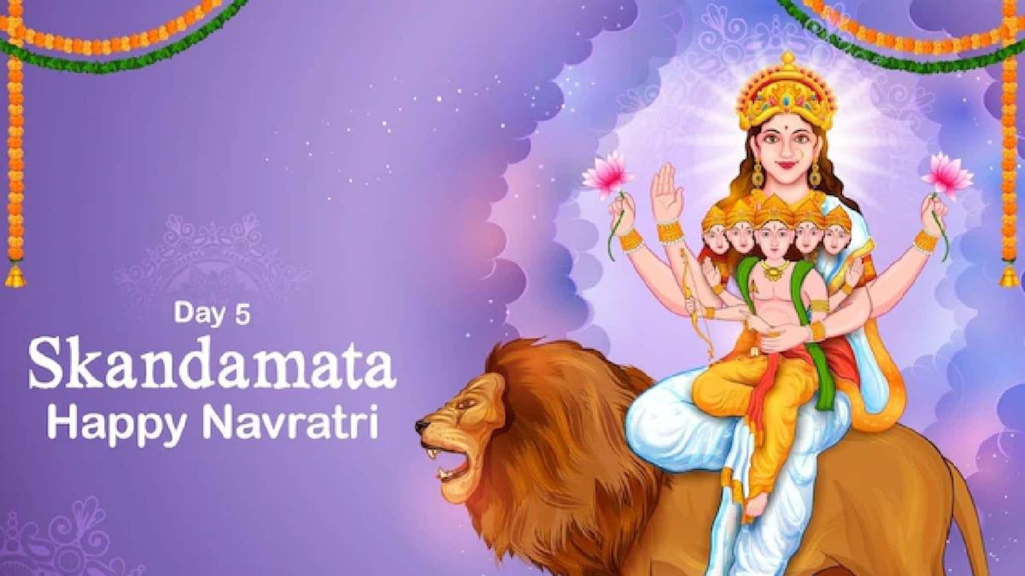 Navratri 2024 | നവരാത്രിയുടെ അഞ്ചാം ദിനം; ദേവി സ്‌കന്ദമാതാ ഭാവത്തിൽ