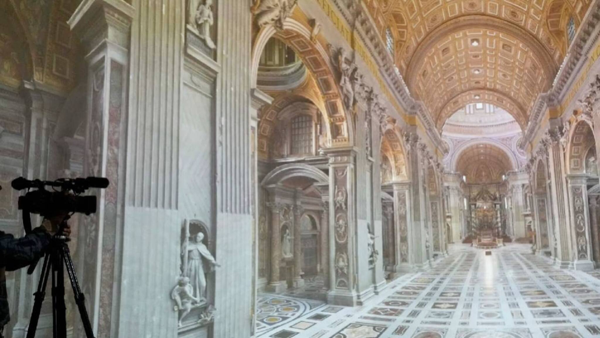 വത്തിക്കാനിലെ സെന്റ് പീറ്റേഴ്സ് ബസിലിക്കയുടെ AI പകര്‍പ്പ്; തീര്‍ത്ഥാടകരുടെ കണ്ണഞ്ചിപ്പിക്കുന്ന കാഴ്ചകള്‍