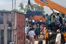 കാറിന് മുകളിലേക്ക് കണ്ടെയ്‌നര്‍ ലോറി മറിഞ്ഞ് കുട്ടികളടക്കം ആറുപേർ മരിച്ചു