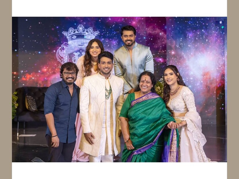നടി സീമ മകൻ അനി ഐ.വി. ശശിയുടെ ഒപ്പമാണ് പങ്കെടുത്തത്. ഐ.വി. ശശി സിനിമകളിൽ നായകനായി വേഷമിട്ട നടനാണ് ജയറാം. ചെന്നൈയിൽ തന്നെയാണ് സീമയും മകനും താമസം. അനി ഐ.വി. ശശി അടുത്തിടെ സ്വതന്ത്ര സംവിധായകനായിരുന്നു. മകൾ അനു വിവാഹിതയായി കുടുംബത്തോടൊപ്പമാണ്. വധൂവരന്മാരായ കാളിദാസ്, താരിണി, ജയറാമിന്റെ മകളും മരുമകനായ മാളവിക ജയറാം, നവനീത് ഗിരീഷ് എന്നിവർ സീമയ്ക്കും അനിക്കും ഒപ്പം 