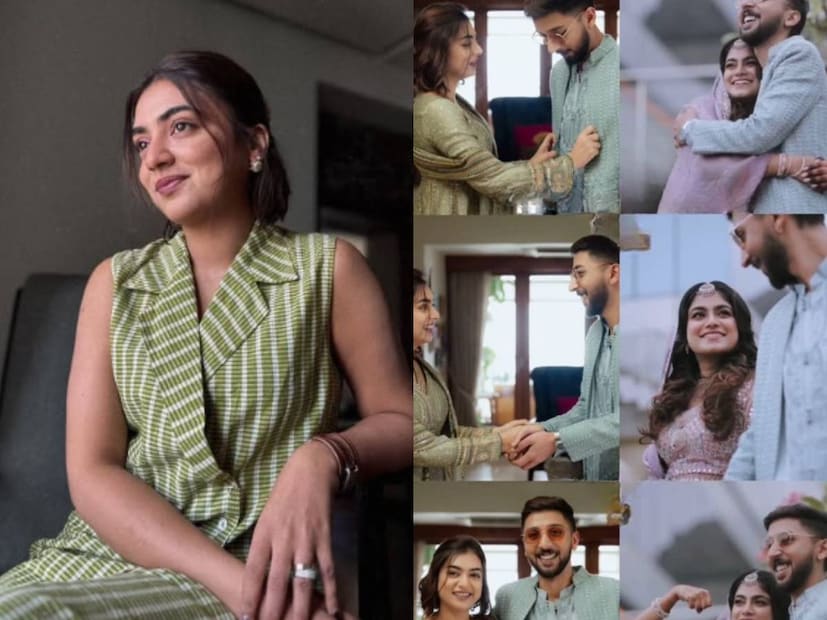 കുടുംബം വലുതാവുന്നതിന്റെയും പുതിയ ഒരംഗം കൂടി കുടുംബത്തിന്റെ ഭാഗമാവകയും ചെയ്യുന്നതിന്റെ സന്തോഷത്തിലാണ് നടി നസ്രിയ നസിം. നസ്രിയ, ഫഹദ് വിവാഹം കഴിഞ്ഞ് കൃത്യം പത്തു വർഷങ്ങൾ പിന്നിടുമ്പോൾ, അനുജൻ നവീൻ നസീമും വിവാഹിതനാകുന്നു എന്ന വിശേഷം ഈ മാസം പുറത്തുവന്നിരുന്നു. ഫാഷൻ ഡിസൈനർ ആയ ഫിസ സജിൽ ആണ് നവീനിന്റെ വധു. ഇവരുടെ വിവാഹനിശ്ചയ ചടങ്ങിൽ നിറഞ്ഞു നിന്നതു നസ്രിയയും ഭർത്താവ് ഫഹദ് ഫാസിലും ആയിരുന്നു. നസ്രിയയുടെ ഒരേയൊരു അനുജനാണ് നവീൻ 