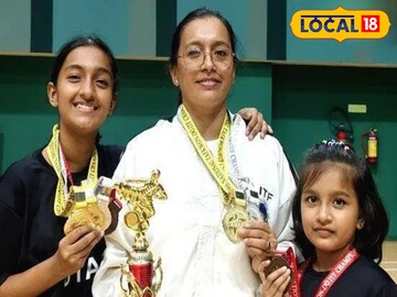 ദേശീയ തായ്‌ക്വോണ്ടോ ചാമ്പ്യൻഷിപ്പിൽ വിജയിച്ച് അമ്മയും മക്കളും 