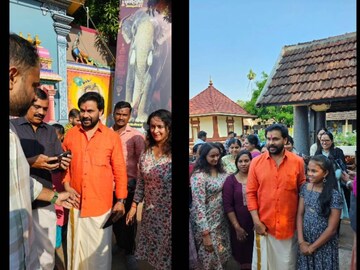 Dileep | ക്ഷേത്രദർശനം നടത്തി നടൻ ദിലീപ്, ഒപ്പം ശാലു മേനോനും; അമ്പലത്തിലും ആരാധകരുടെ എണ്ണത്തിൽ കുറവില്ല
