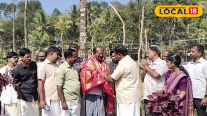 കർഷകനെ ആദരിക്കുന്നു